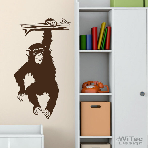 Wandtattoo SCHIMPANSE | AFFE Wandaufkleber