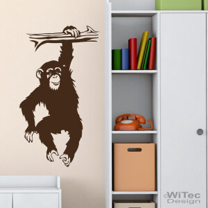 Wandtattoo SCHIMPANSE | AFFE Wandaufkleber