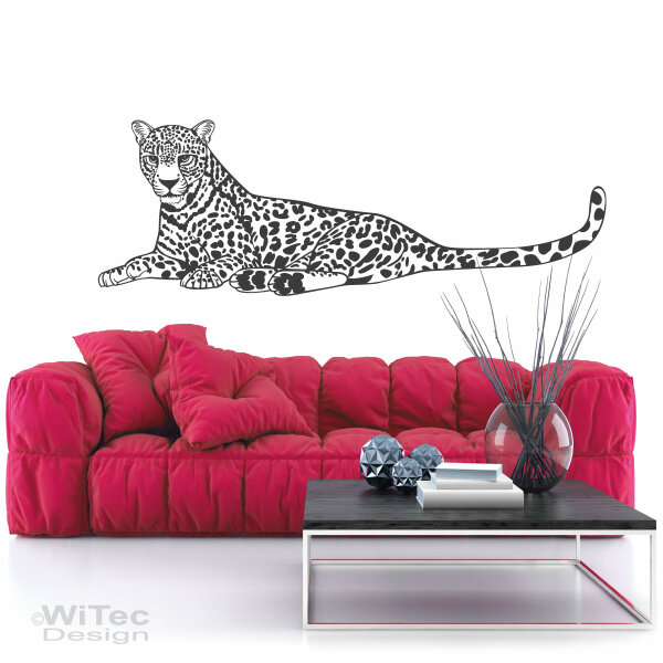 Wandtattoo LEOPARD Wandaufkleber Afrika