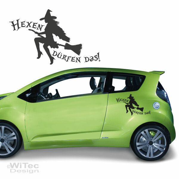 Hexen dürfen das! Autoaufkleber Auto Aufkleber Hexe Sticker, 7,99 €