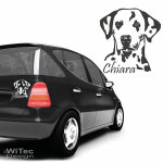 Auto Aufkleber Dalmatiner Autoaufkleber Hund Hundeaufkleber