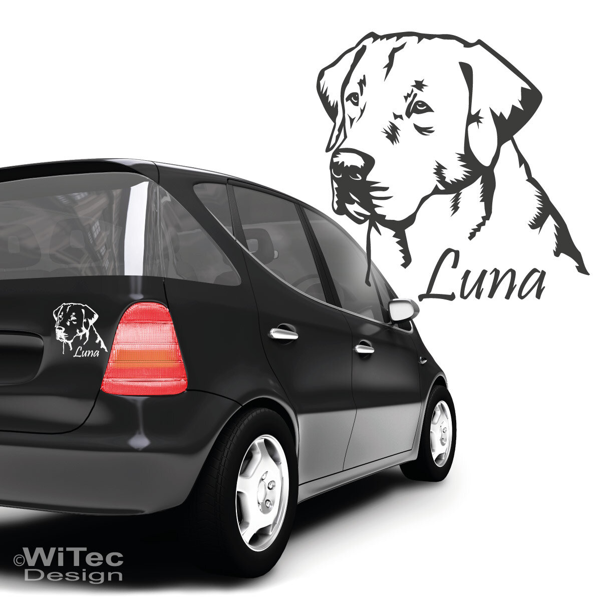 Autoaufkleber Labrador Name Hundeaufkleber Aufkleber Hund
