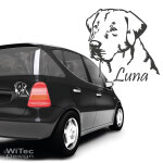 Autoaufkleber Labrador Name Hundeaufkleber Aufkleber Hund