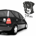 Autoaufkleber Rottweiler Name Auto Aufkleber Hund Sticker