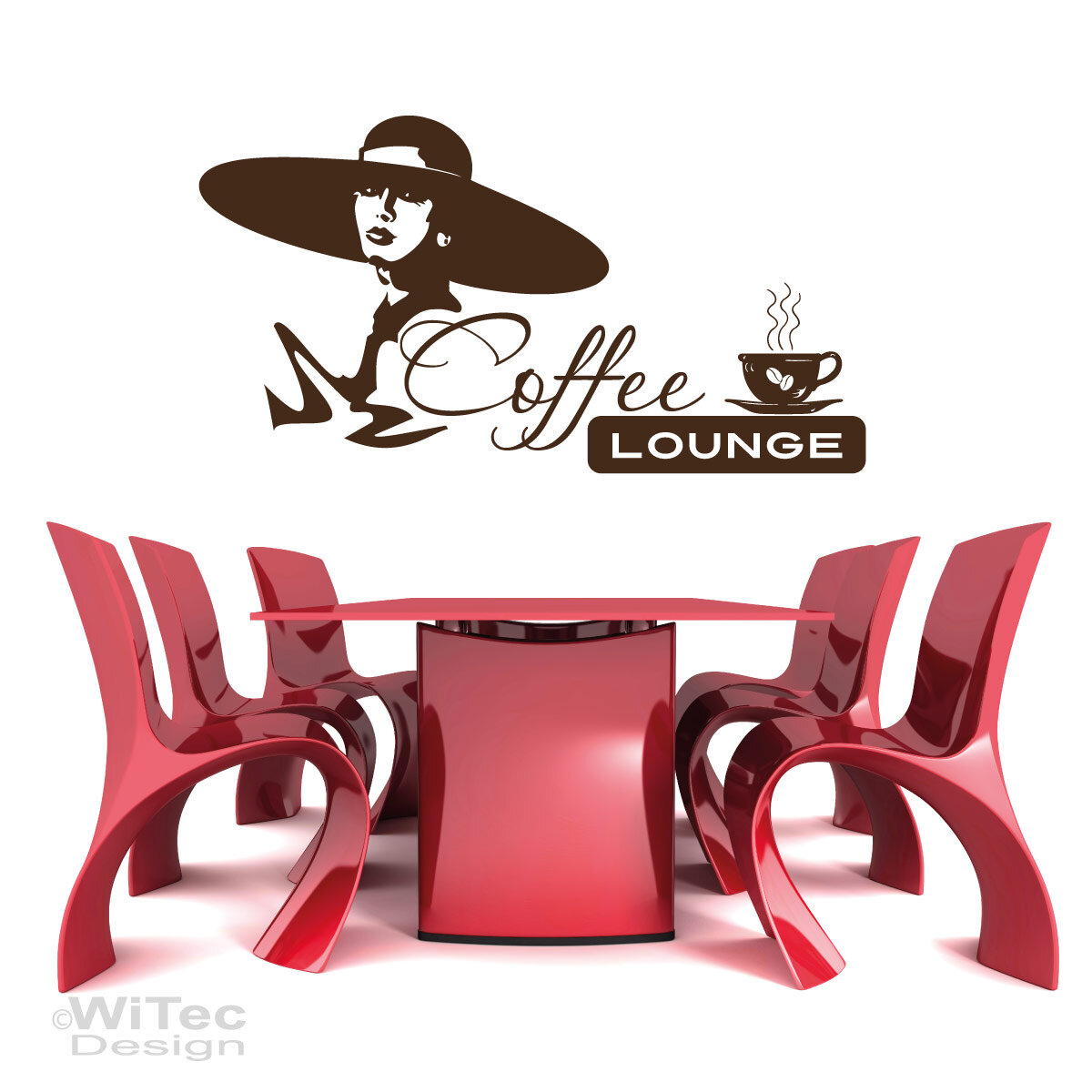 Wandaufkleber Wandtattoo Coffee Lounge Kaffee Bistro Küche