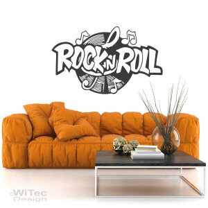 Wandtattoo ROCK´N ROLL Wandaufkleber Walltattoo