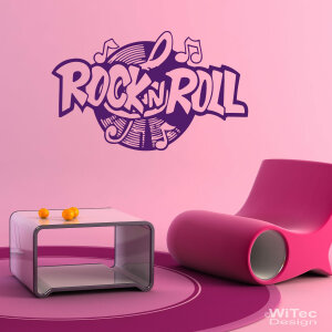 Wandtattoo ROCK´N ROLL Wandaufkleber Walltattoo