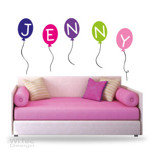 Wandtattoo LUFTBALLON Wandaufkleber Ballon Kind