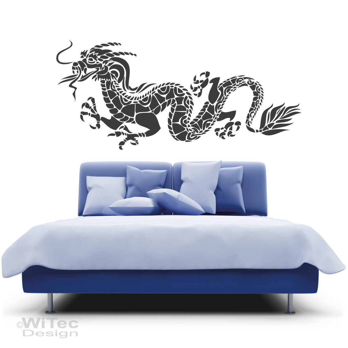Wandaufkleber DRACHEN Aufkleber Walltattoo Asia