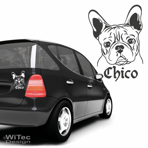 Auto Aufkleber Französische Bulldogge Autoaufkleber Hunde