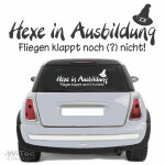 Hexe in Ausbildung Autoaufkleber Auto Aufkleber Schriftzug