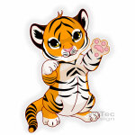 Wandaufkleber Tigerbaby Tiger Wandtattoo Digitaldruck