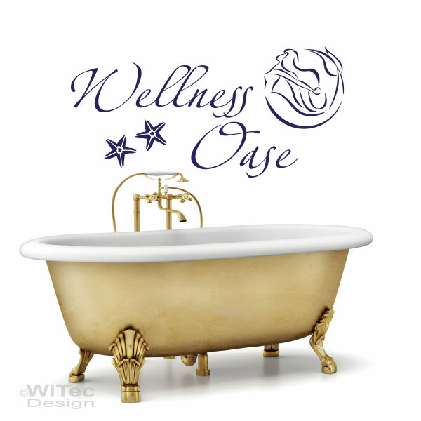 Wandaufkleber Wellness Oase Wandtattoo Badezimmer