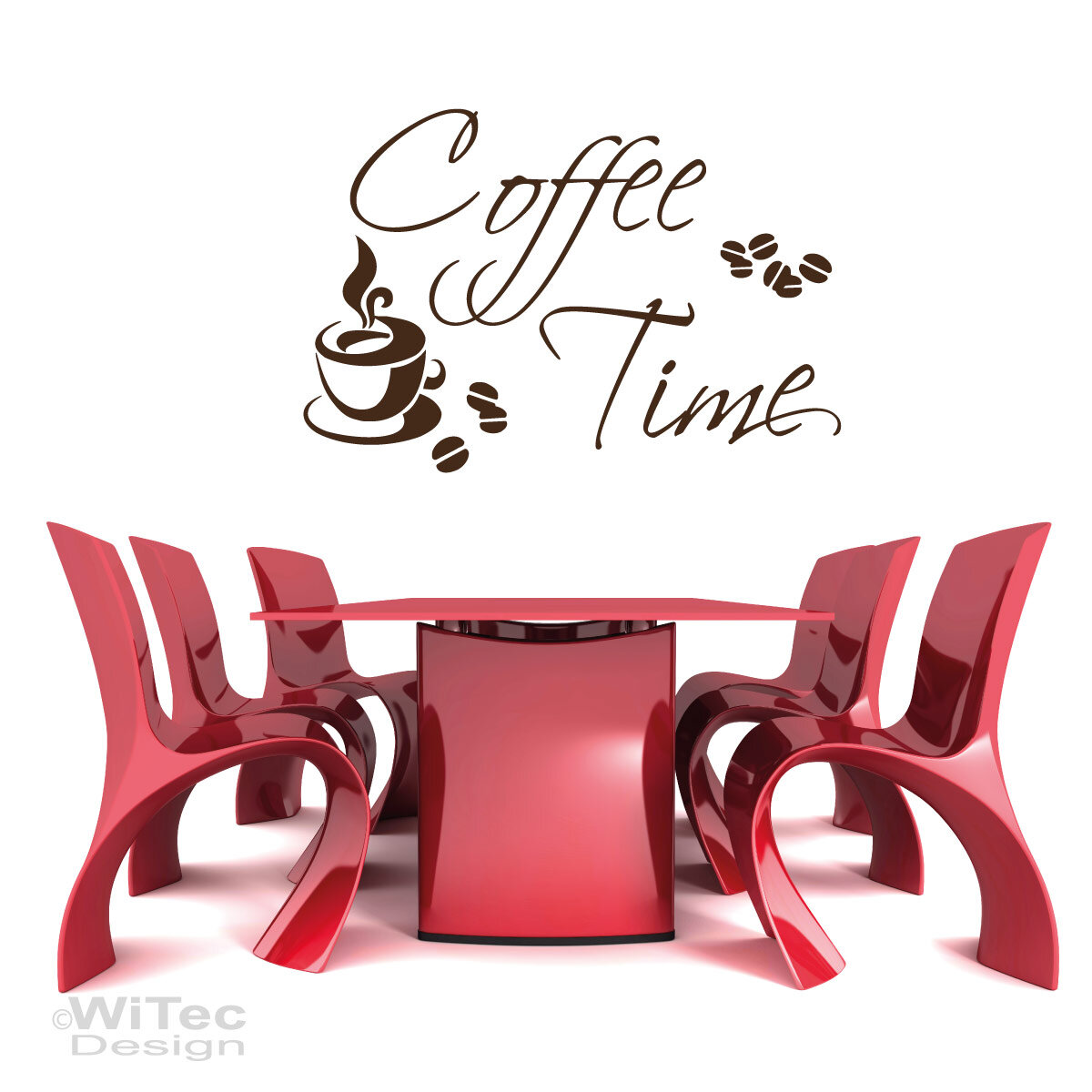 Wandaufkleber COFFEE TIME Kaffee Wandtattoo Küche