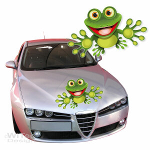 Motorhauben Aufkleber Frosch Sticker Digitaldruck