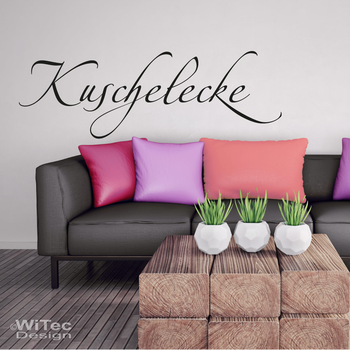 Wandaufkleber KUSCHELECKE Wandtattoo