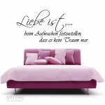 Wandaufkleber LIEBE IST... Wandtattoo