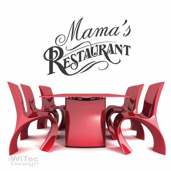 Wandaufkleber MAMA´S RESTAURANT Wandtattoo Küche