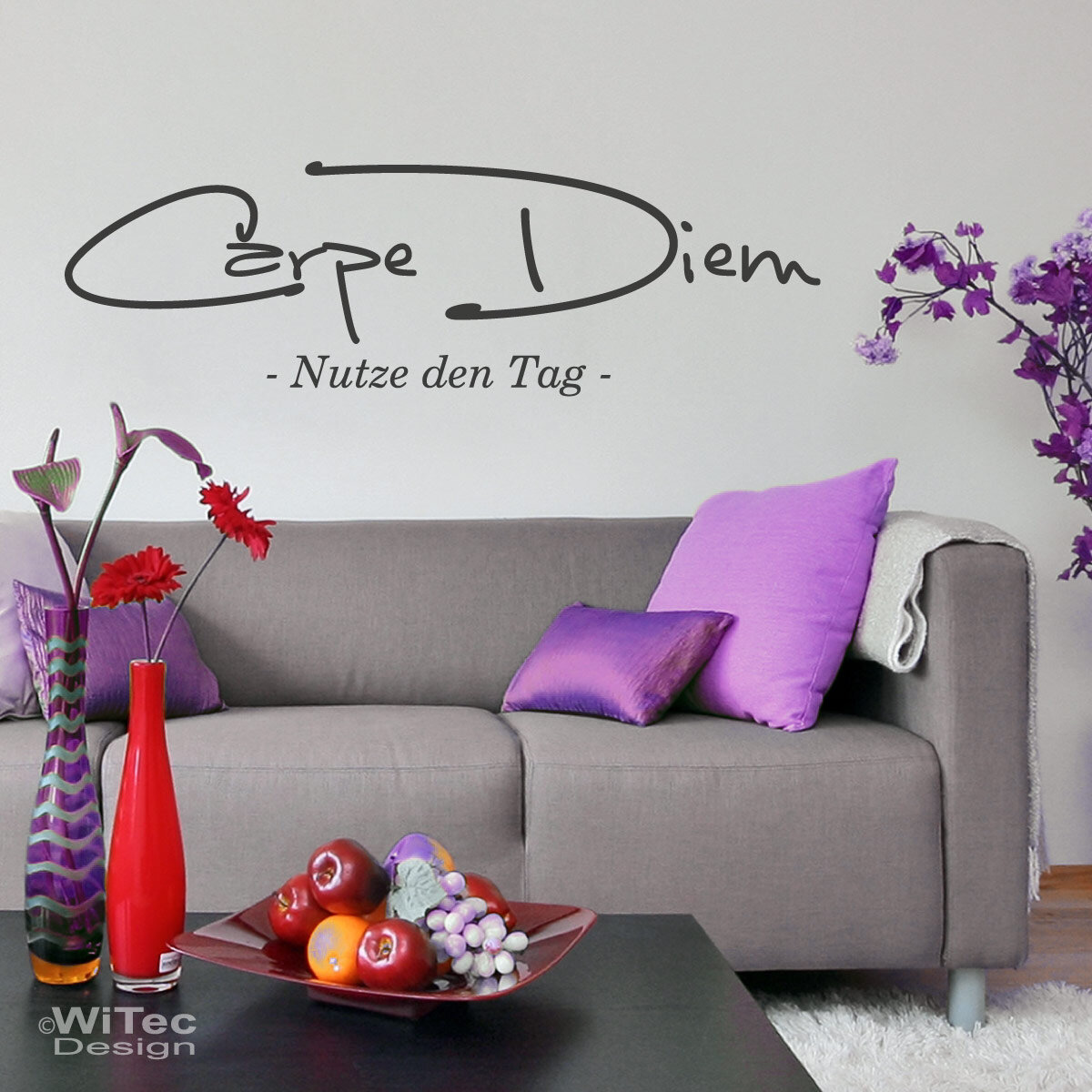 Wandaufkleber CARPE DIEM - Nutze den Tag - Zitat