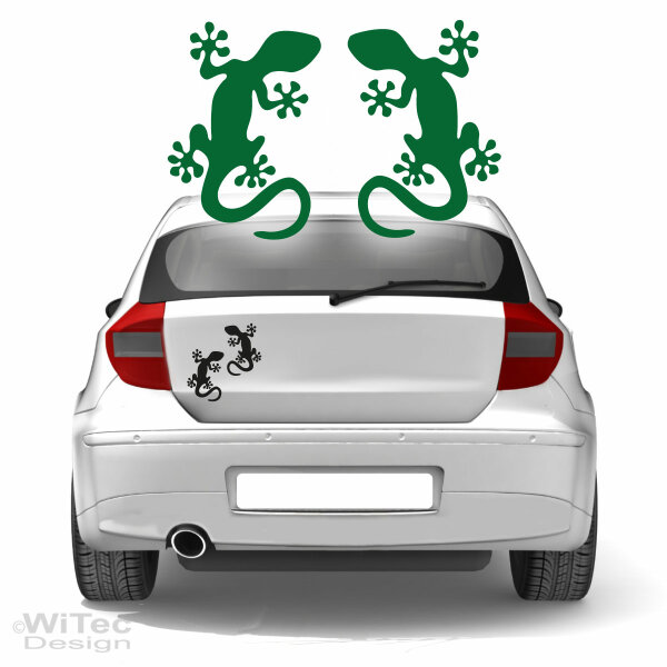 Gekko Gecko Echse 2x Aufkleber Auto Wohnmobil