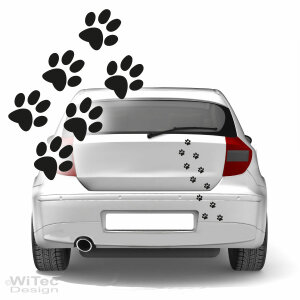 Katzenpfoten Katzen Pfoten Aufkleber Auto Sticker Deko