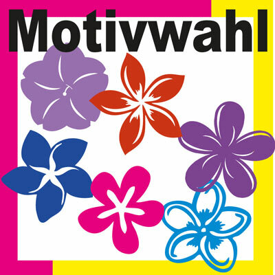 Hawaii 5 Stk Blüten Blumen Hibiskus Aufkleber