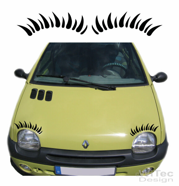 Wimpern Auto Aufkleber für den Twingo, 4,99 €