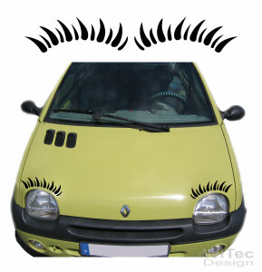 Wimpern Auto Aufkleber für den Twingo