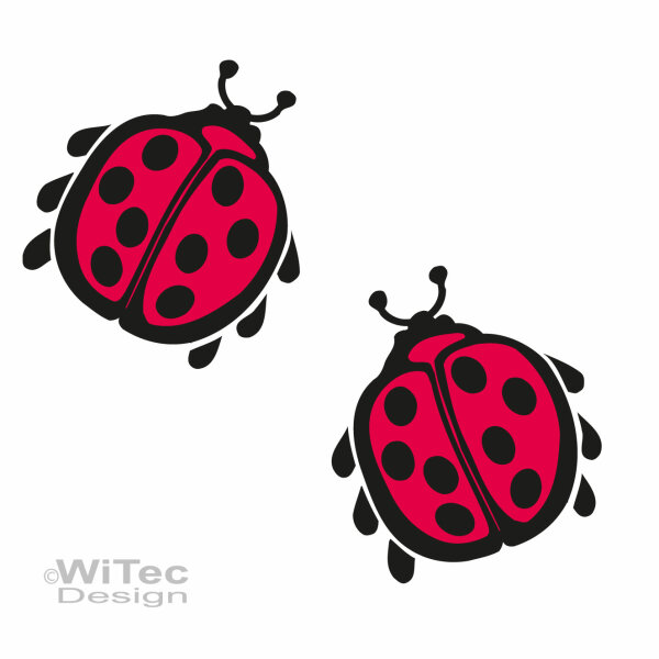 Ladybug Marienkäfer Aufkleber Set Sticker