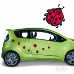 Ladybug Marienkäfer Aufkleber Set Sticker