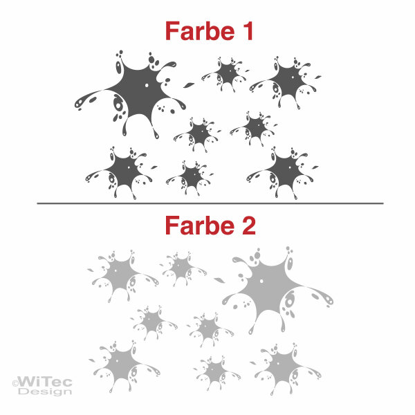Klecks Splash Aufkleber 16 Stk Autoaufkleber