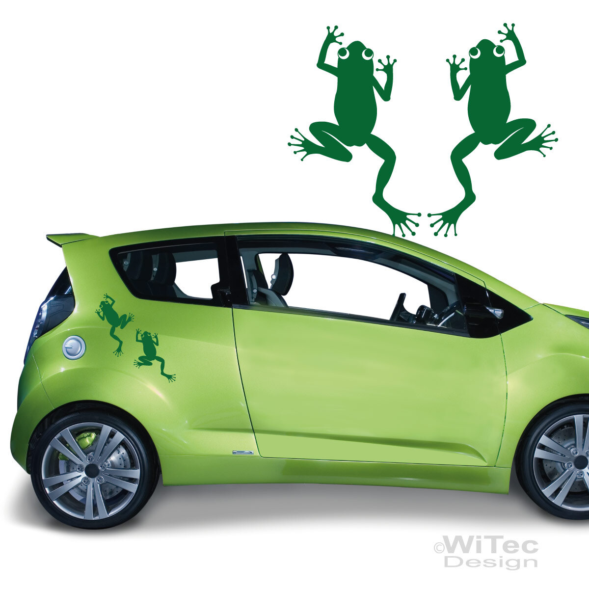 Frosch Aufkleber 2x Autoaufkleber Sticker auto