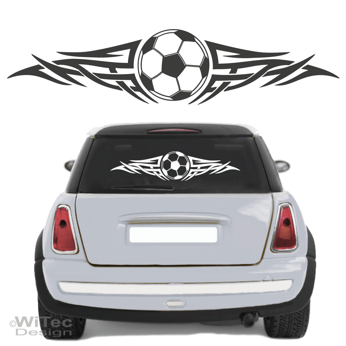Fußball Tribal Auto Aufkleber Fussball