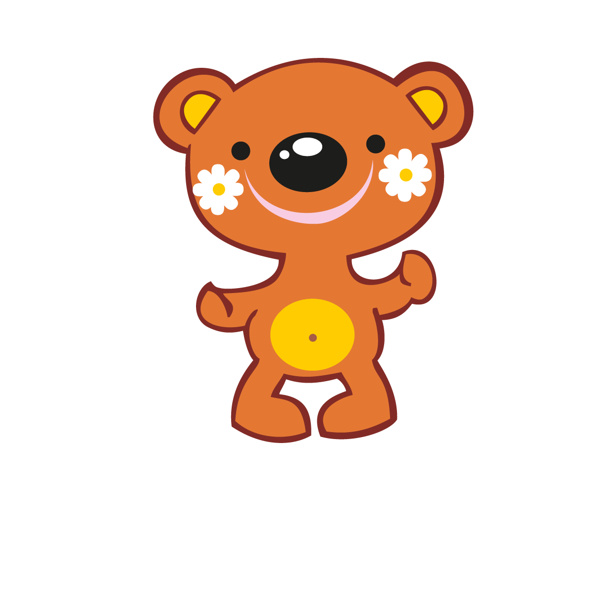 Türaufkleber Teddy Name Tür Aufkleber Wandtattoo