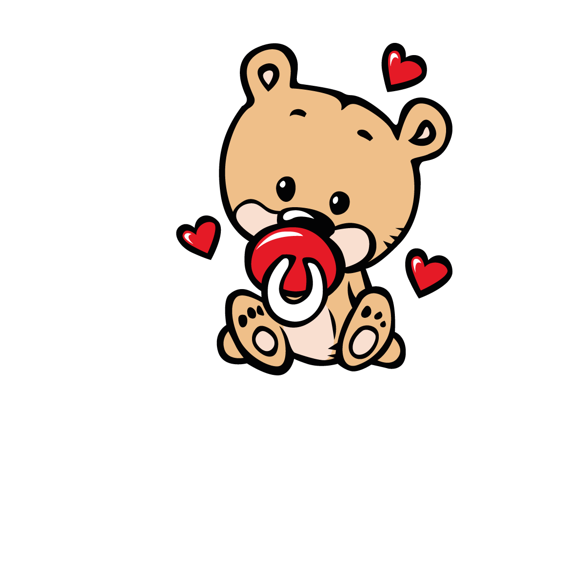 Türaufkleber Baby Teddy Name Herz Tür Aufkleber Wandtattoo