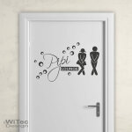 Tür Aufkleber Pipi Lounge Sticker Badezimmer