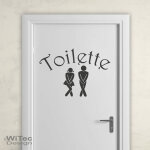 Türaufkleber Toilette Tür Aufkleber Badezimmer WC