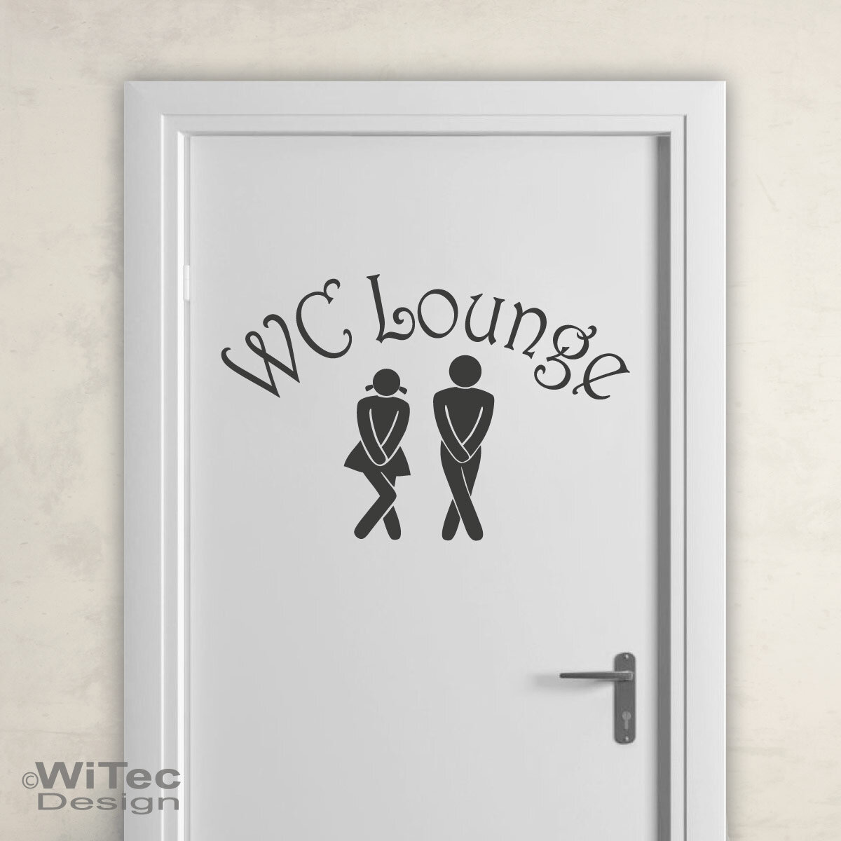 Türaufkleber WC Lounge Wandtattoo Bad Tür Aufkleber Sticker