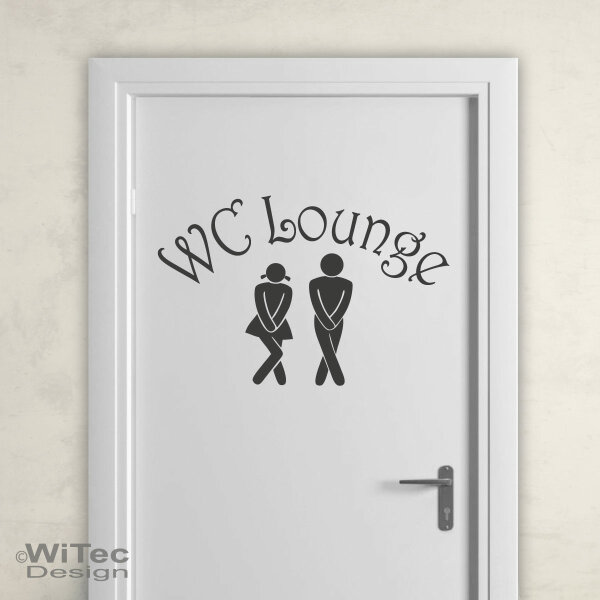 Türaufkleber WC Lounge Wandtattoo Bad Tür Aufkleber Sticker