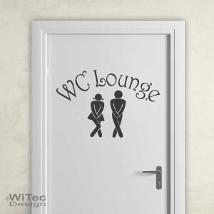 Türaufkleber WC Lounge Wandtattoo Bad Tür...