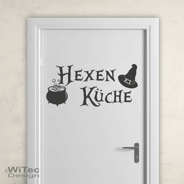 Türaufkleber HEXEN KÜCHE  Hexenküche Wandtattoo