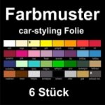 Farbmuster für Autoaufkleber