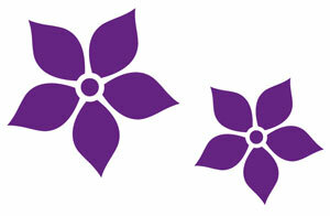 Blumenaufkleber Fahrrad Bike beachcruiser sticker