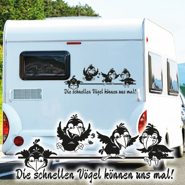 Maus schaut raus Wohnmobil Aufkleber Wohnwagen Sticker WoMo224