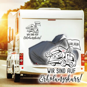 Wohmobil Aufkleber Urlaub Erholungskurs Womo